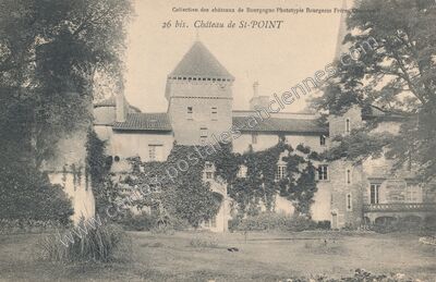 Carte postale ancienne Chateau de St Point — Saint-Point (Saône-et-Loire)