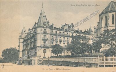 Carte postale ancienne Hôtel Gassion — Pau (Pyrénées-Atlantiques)