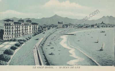 Carte postale ancienne Le Golf-Hôtel — Saint-Jean-de-Luz (Pyrénées-Atlantiques)