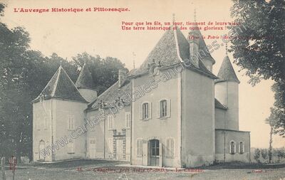 Carte postale ancienne Chateau de Chazelles — Avèze (Puy-de-Dôme)