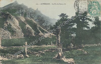 Carte postale ancienne Le Sancy — Mont-Dore (Puy-de-Dôme)