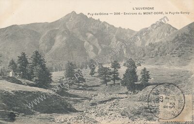 Carte postale ancienne Le Sancy — Mont-Dore (Puy-de-Dôme)