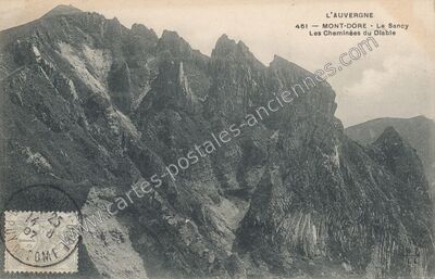Carte postale ancienne Le Sancy — Mont-Dore (Puy-de-Dôme)