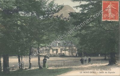 Carte postale ancienne Salon du Capucin — Mont-Dore (Puy-de-Dôme)
