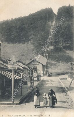 Carte postale ancienne Le Funiculaire — Mont-Dore (Puy-de-Dôme)