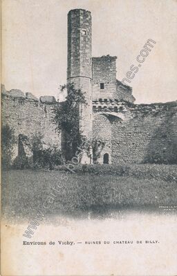 Carte postale ancienne Chateau de Billy — Billy (Allier)
