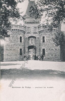 Carte postale ancienne Chateau de Busset — Busset (Allier)