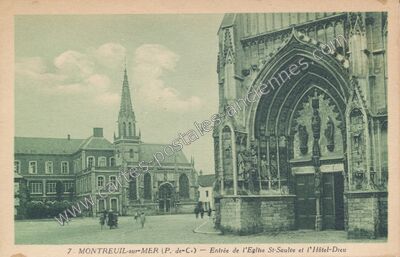 Carte postale ancienne Montreuil sur Mer — Montreuil (Pas-de-Calais)