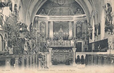 Carte postale ancienne Louvières-en-Auge