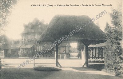 Carte postale ancienne Chateau des Fontaines — Chantilly (Oise)