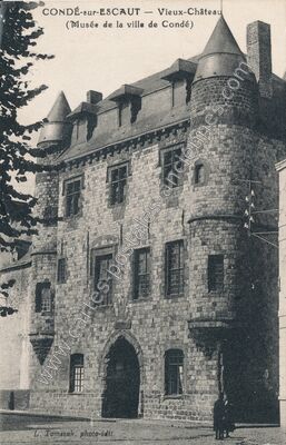 Carte postale ancienne Vieux-Château (Musée de la ville de Condé) — Condé-sur-l'Escaut (Nord)