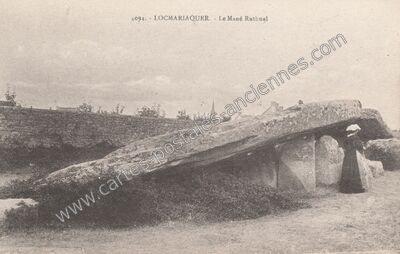 Carte postale ancienne Le Mané Ruthual — Locmariaquer (Morbihan)
