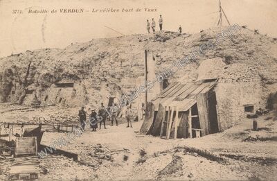 Carte postale ancienne Fort de Vaux — Vaux-devant-Damloup (Meuse)