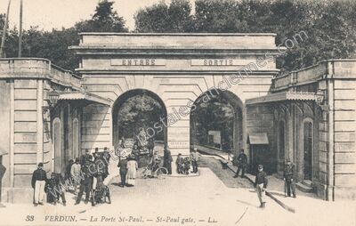 Carte postale ancienne La Porte St-Paul — Verdun (Meuse)