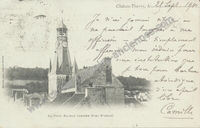 Carte postale ancienne La Tour Balhan (Ancien Fort St-Jean) — Château-Thierry (Aisne)