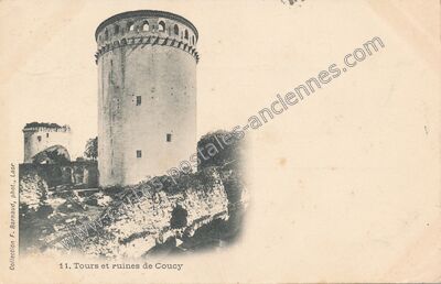 Carte postale ancienne Coucy — Coucy-le-Château-Auffrique (Aisne)