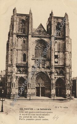 Carte postale ancienne Cathedrale de Nantes — Nantes (Loire-Atlantique)