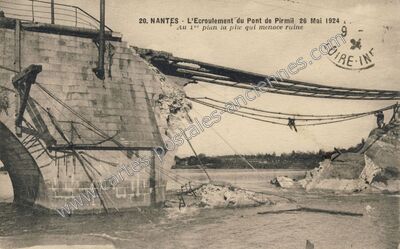 Carte postale ancienne Nantes 1924 — Nantes (Loire-Atlantique)