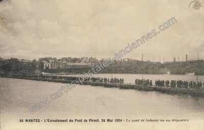 Carte postale ancienne Nantes 1924 — Nantes (Loire-Atlantique)