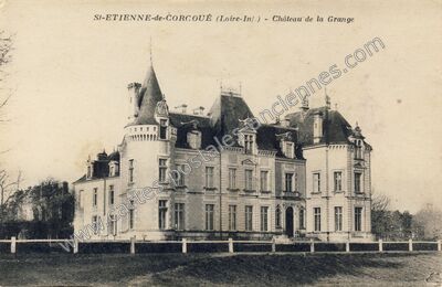 Carte postale ancienne Chateau de la Grange — Corcoué-sur-Logne (Loire-Atlantique)