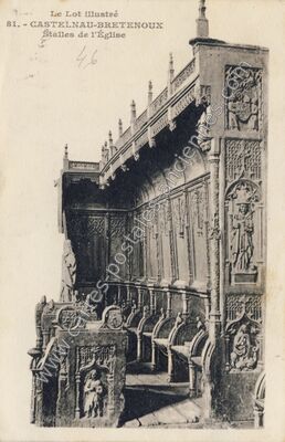 Carte postale ancienne Castelnau Bretenoux — Bretenoux (Lot)