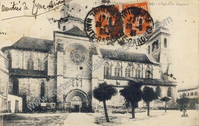 Carte postale ancienne L'Eglise du Chapitre — Figeac (Lot)