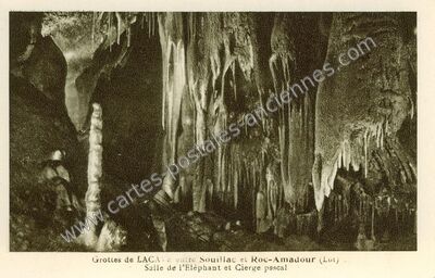 Carte postale ancienne Grottes de Lacave — Lacave (Lot)