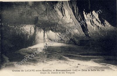 Carte postale ancienne Grottes de Lacave — Lacave (Lot)