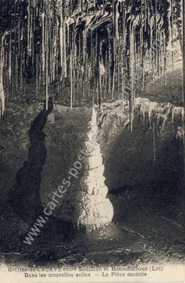 Carte postale ancienne Grottes de Lacave — Lacave (Lot)