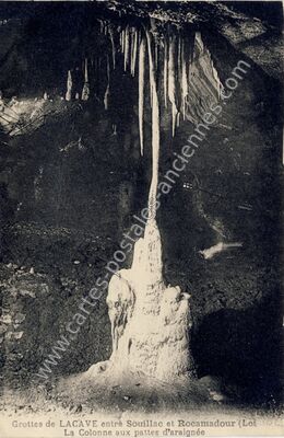 Carte postale ancienne Grottes de Lacave — Lacave (Lot)