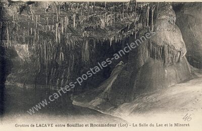 Carte postale ancienne Grottes de Lacave — Lacave (Lot)