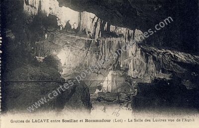 Carte postale ancienne Grottes de Lacave — Lacave (Lot)