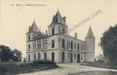 Carte postale ancienne Chateau de Perreau — Mézin (Lot-et-Garonne)