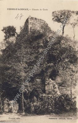 Carte postale ancienne Chemin de Croix — Penne-d'Agenais (Lot-et-Garonne)