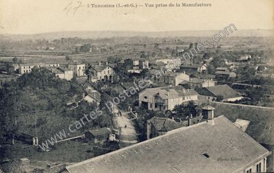 Carte postale ancienne Vue prise de la Manufacture — Tonneins (Lot-et-Garonne)