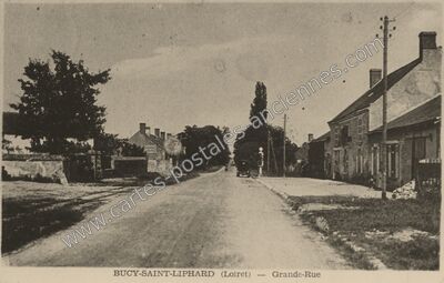 Carte postale ancienne Grande-Rue — Bucy-Saint-Liphard (Loiret)