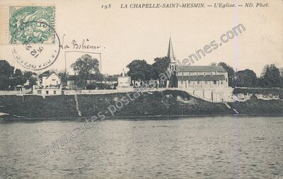 Carte postale ancienne L'Eglise — La Chapelle-Saint-Mesmin (Loiret)