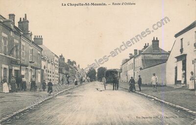 Carte postale ancienne Route d'Orléans — La Chapelle-Saint-Mesmin (Loiret)
