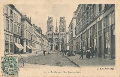 Carte postale ancienne Rue Jeanne d'Arc — Orléans (Loiret)