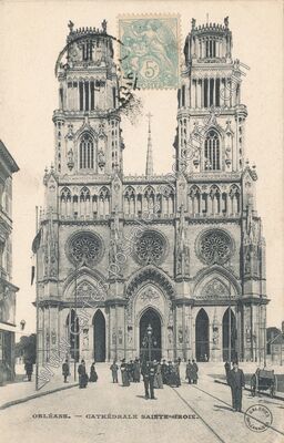 Carte postale ancienne Cathédrale Sainte-Croix — Orléans (Loiret)