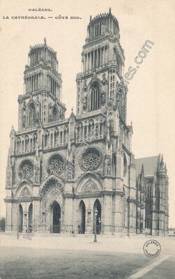 Carte postale ancienne La Cathédrale. -- Côté Sud — Orléans (Loiret)