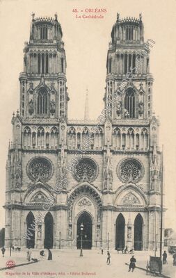 Carte postale ancienne La Cathédrale — Orléans (Loiret)