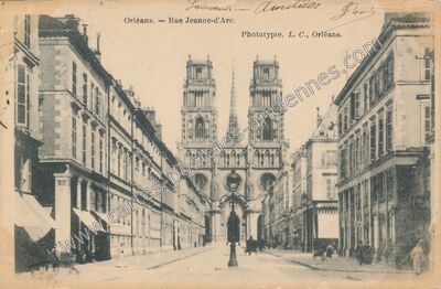 Carte postale ancienne Rue Jeanne-d'Arc — Orléans (Loiret)