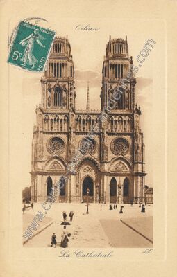 Carte postale ancienne La Cathédrale — Orléans (Loiret)