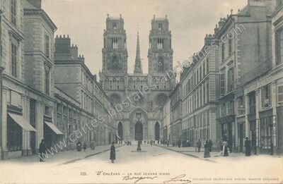 Carte postale ancienne La Rue Jeanne d'Arc — Orléans (Loiret)