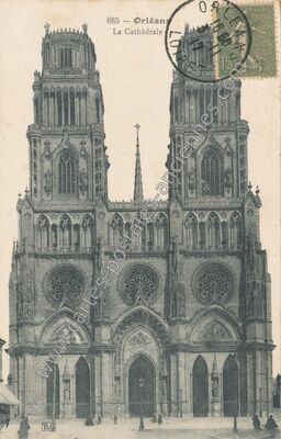 Carte postale ancienne La Cathédrale — Orléans (Loiret)