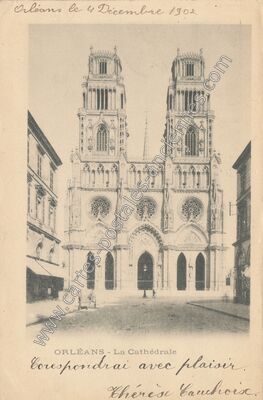 Carte postale ancienne La Cathédrale — Orléans (Loiret)