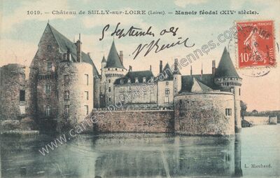 Carte postale ancienne Chateau de Sully sur Loire — Sully-sur-Loire (Loiret)