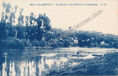 Carte postale ancienne Coteaux de Champigny — Champigny-sur-Marne (Val-de-Marne)