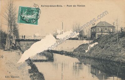 Carte postale ancienne Pont de l'Union — Aulnay-sous-Bois (Seine-Saint-Denis)